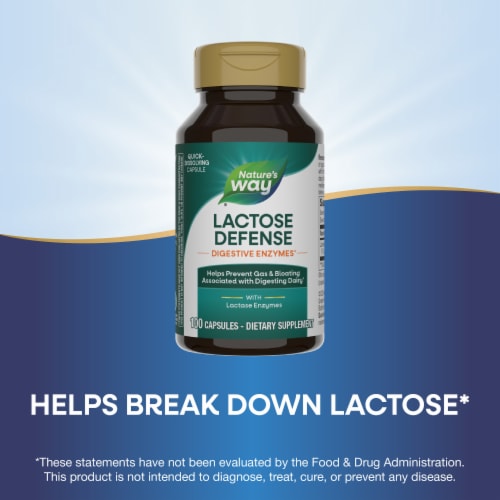 Nature's Way® Lactase Enzyme Formula Capsules Perspective: bottom