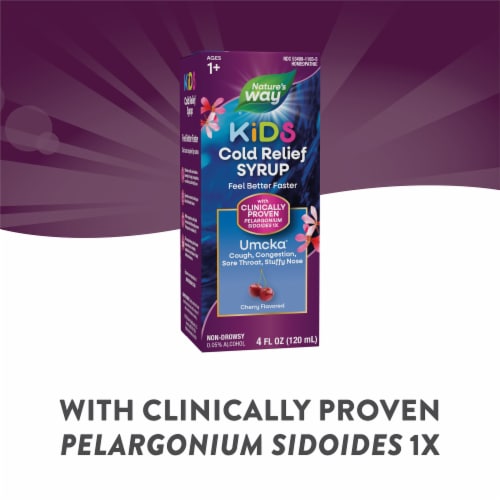 Nature's Way Children's Umcka Cold Care Kids Cherry Flavor Syrup Perspective: bottom