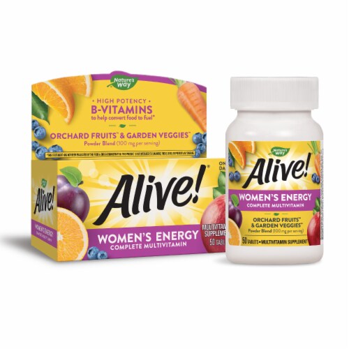 Nature's Way Alive! Women's Energy Tablets Perspective: bottom