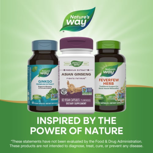 Nature's Way® Korean Ginseng Standardized Tablets Perspective: bottom
