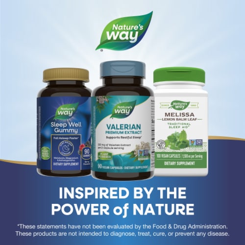 Nature's Way Valerian 220mg Capsules Perspective: bottom