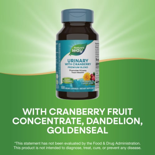 Nature's Way® Urinary with Cranberry Capsules 420mg Perspective: bottom