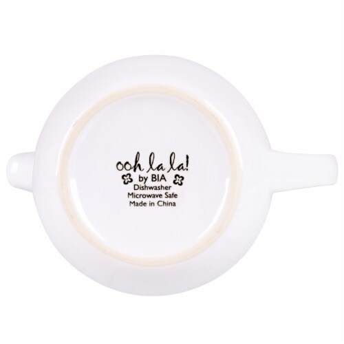 BIA Cordon Bleu Ooh La La Teapot with Stainless Steel Infuser - White Perspective: bottom