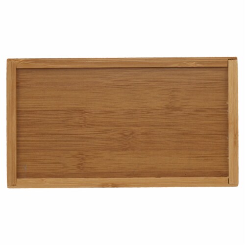 BIA Cordon Bleu Natural Living Bamboo 3 Compartment Tea Storage Box Perspective: bottom