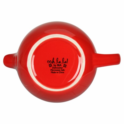 BIA Cordon Bleu Ooh La La Teapot with Stailess Steel Infuser - Red Perspective: bottom
