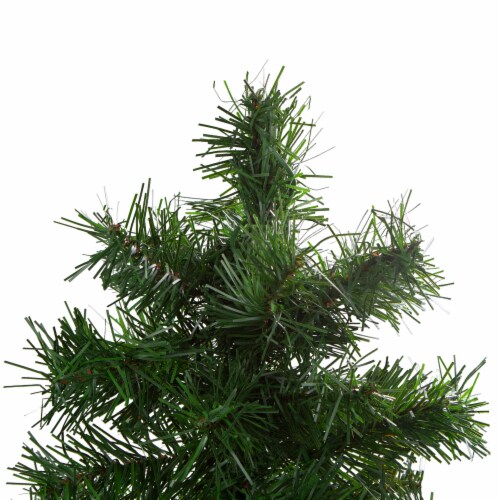 Northlight Set of 3 Slim Woodland Alpine Artificial Christmas Trees 5' - Unlit Perspective: bottom