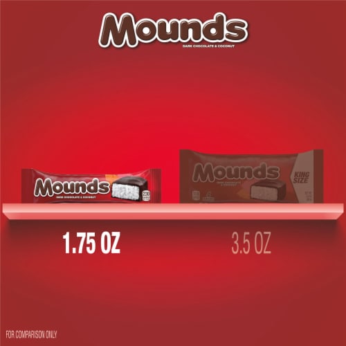 MOUNDS Coconut and Dark Chocolatey Candy Bar Perspective: bottom