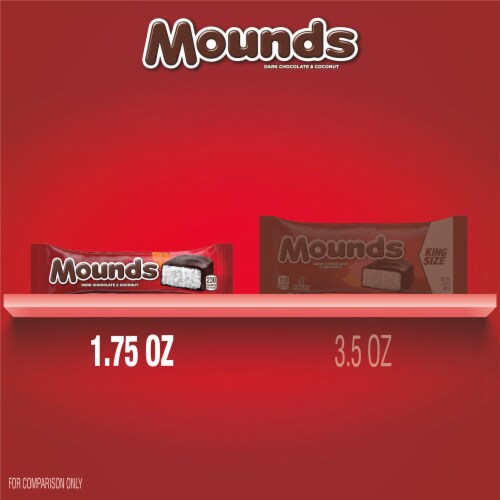 MOUNDS Coconut and Dark Chocolatey Candy Bar Perspective: bottom