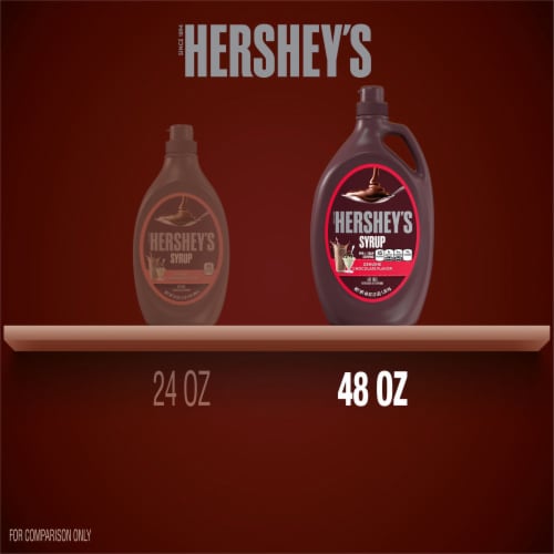 HERSHEY'S Chocolate Syrup Bulk Bottle Perspective: bottom