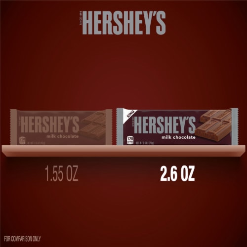 HERSHEY'S Milk Chocolate King Size Candy Bar Perspective: bottom