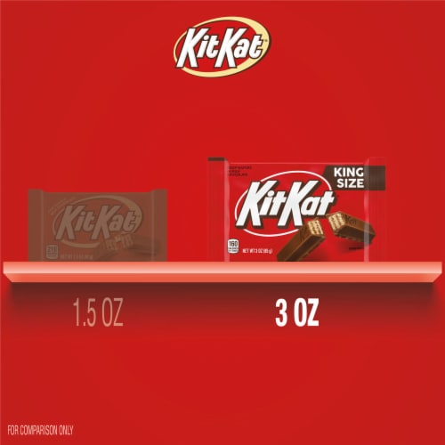 KIT KAT® Milk Chocolate King Size Wafer Candy Bar, 1 bar / 3 oz - Kroger