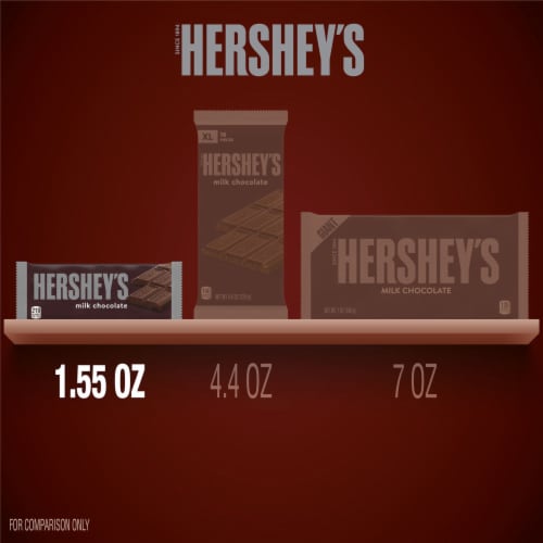HERSHEY'S Milk Chocolate Candy Bar Perspective: bottom