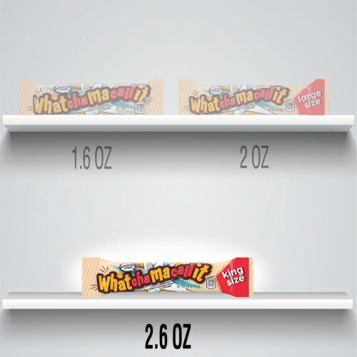 WHATCHAMACALLIT Chocolate Caramel Peanut Crisps King Size Candy Bar Perspective: bottom