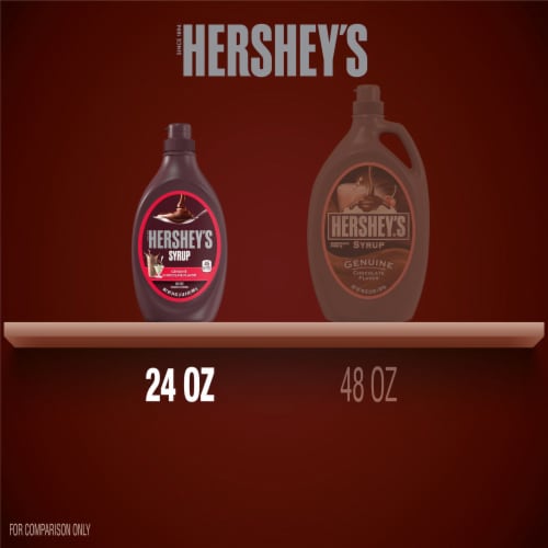 HERSHEY'S Chocolate Syrup Bottle Perspective: bottom