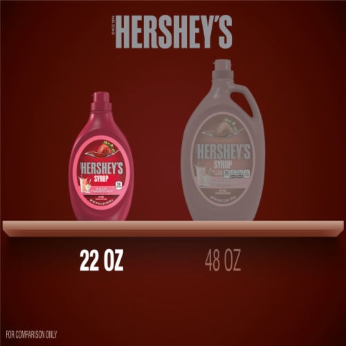 HERSHEY'S Strawberry Syrup Bottle Perspective: bottom