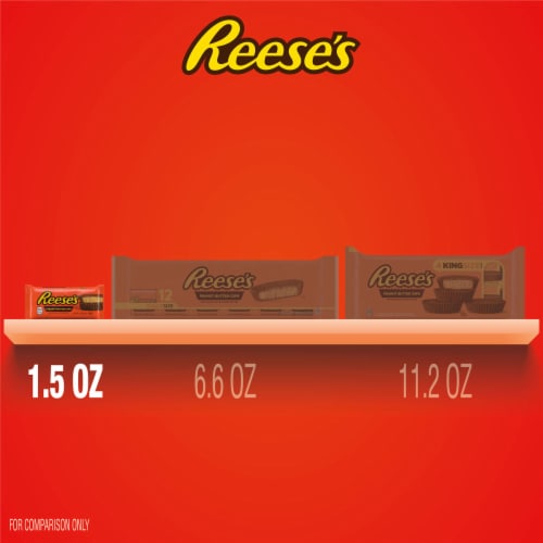REESE'S Milk Chocolate Peanut Butter Cups Candy Bar Perspective: bottom