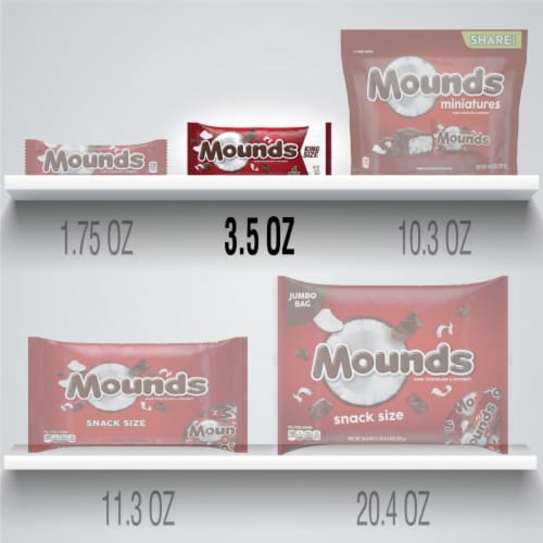 Mounds King Size Candy Bar Perspective: bottom