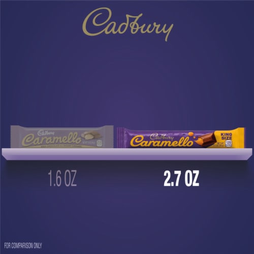 CADBURY CARAMELLO Milk Chocolate and Creamy Caramel King Size Candy Bar Perspective: bottom