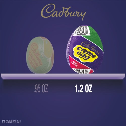 CADBURY Creme Egg Milk Chocolate Easter Candy Perspective: bottom