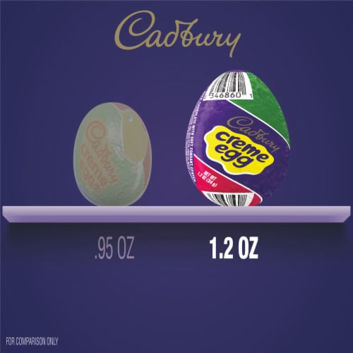 CADBURY CREME EGG Milk Chocolate Easter Candy Eggs Perspective: bottom