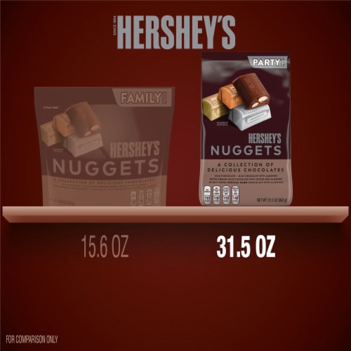 HERSHEY'S NUGGETS Assorted Chocolate Christmas Candy Party Pack Perspective: bottom