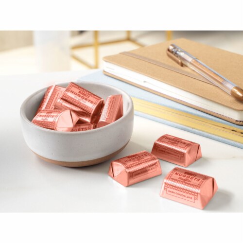HERSHEY'S NUGGETS Dark Chocolate Truffles Candy Share Pack Perspective: bottom