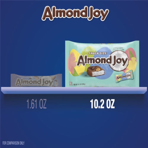 ALMOND JOY Coconut and Almond Chocolate Eggs Easter Candy Bag Perspective: bottom