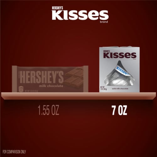HERSHEY'S KISSES Solid Milk Chocolate Candy Gift Box Perspective: bottom