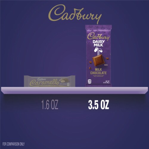 CADBURY DAIRY MILK Milk Chocolate Candy Bar Perspective: bottom