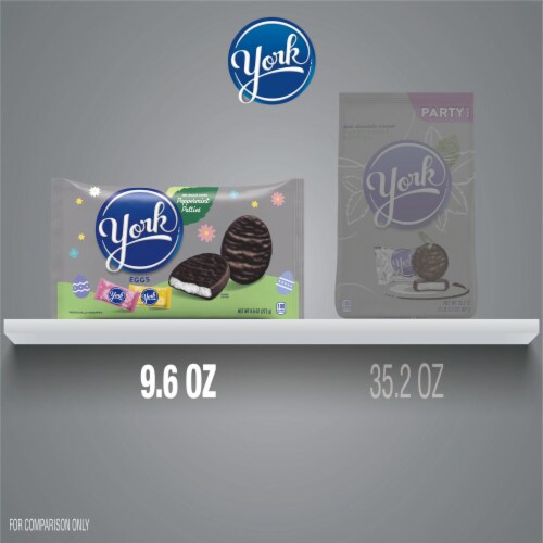 YORK Dark Chocolate Peppermint Patties Eggs Easter Candy Bag Perspective: bottom