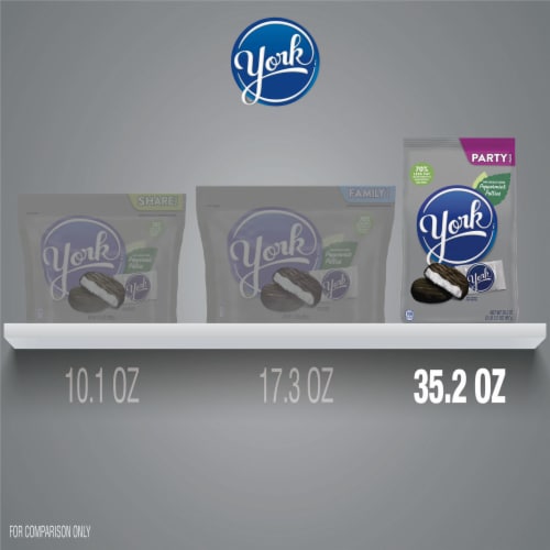 YORK Dark Chocolate Peppermint Patties Candy Party Pack Perspective: bottom
