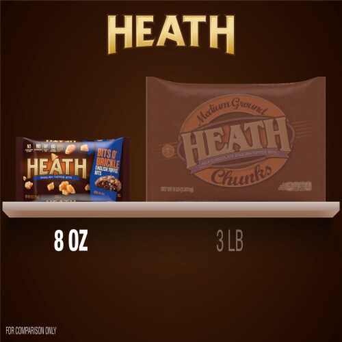 HEATH BITS O' BRICKLE English Toffee Baking Bits Bag Perspective: bottom