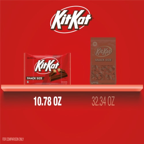 KIT KAT® Milk Chocolate Wafer Snack Size Candy Bag Perspective: bottom