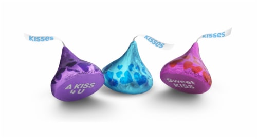 Hershey's Conversation Milk Chocolate Kisses Perspective: bottom