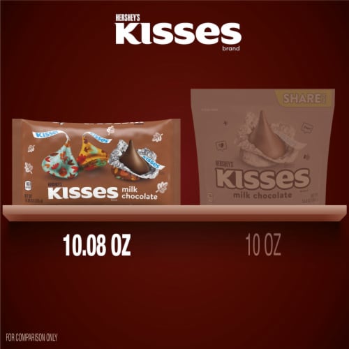 HERSHEY'S KISSES Milk Chocolate Autumn Foils Halloween Candy Bag Perspective: bottom