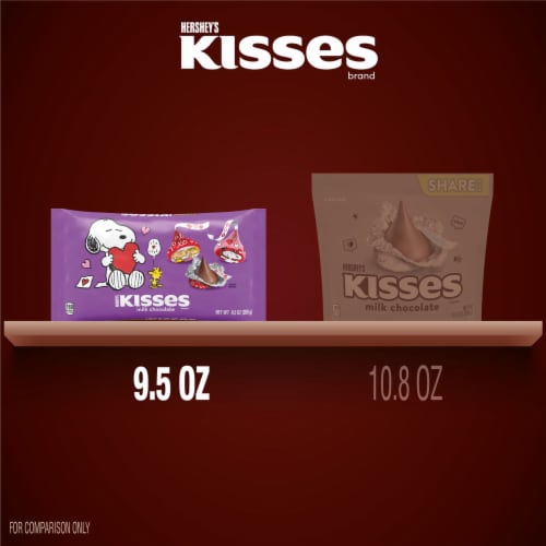 HERSHEY'S KISSES Milk Chocolate Snoopy™ and Friends Valentine Candy Bag Perspective: bottom