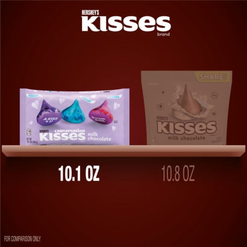 HERSHEY'S KISSES Milk Chocolate Valentine Candy Bag Perspective: bottom