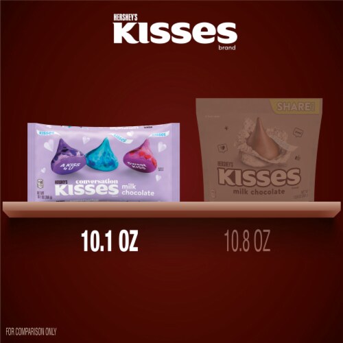 HERSHEY'S KISSES Milk Chocolate Valentine Candy Bag Perspective: bottom