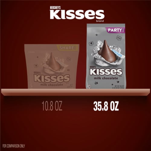 HERSHEY'S KISSES Milk Chocolate Candy Party Pack Perspective: bottom