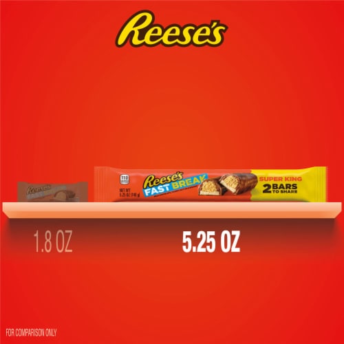 REESE'S FAST BREAK Peanut Butter Nougat Super King Size Candy Bar Perspective: bottom