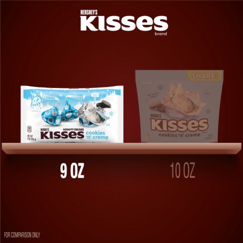 HERSHEY'S KISSES Cookies 'n' Creme Christmas Candy Bag Perspective: bottom