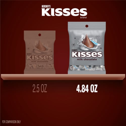 HERSHEY'S KISSES Milk Chocolate Candy Bag Perspective: bottom