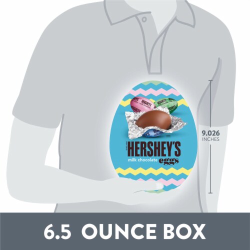 HERSHEY'S Milk Chocolate Eggs Easter Candy Gift Box Perspective: bottom