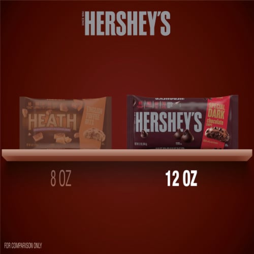 HERSHEY'S SPECIAL DARK Mildly Sweet Chocolate Baking Chips Bag Perspective: bottom