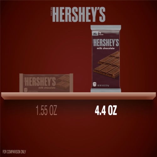HERSHEY'S Milk Chocolate XL Candy Bar Perspective: bottom