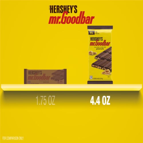 HERSHEY'S MR. GOODBAR Chocolate with Peanuts XL Candy Bar Perspective: bottom