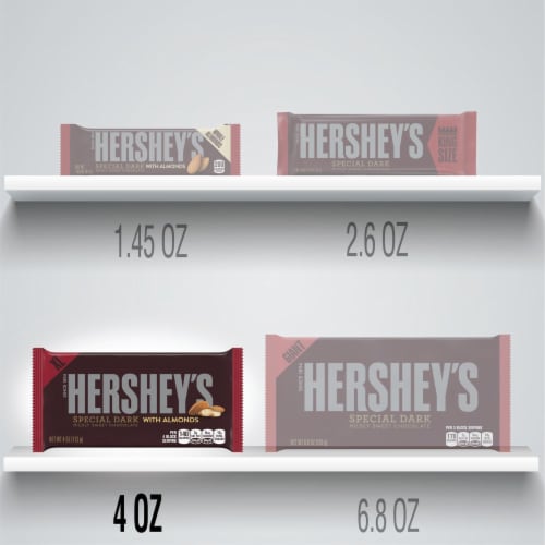 Hershey's XL Special Dark Chocolate Bar with Almonds Perspective: bottom