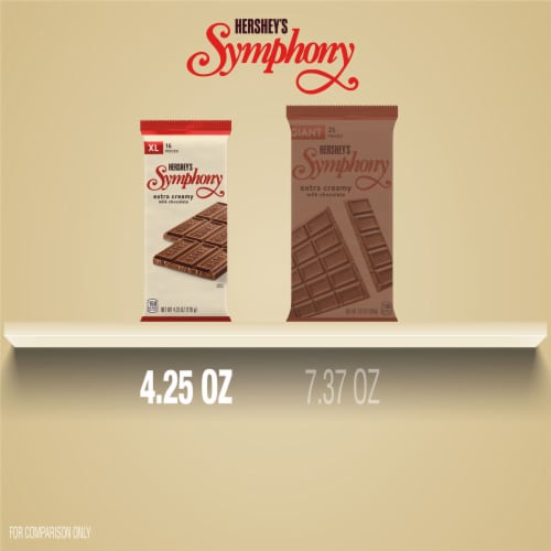 HERSHEY'S SYMPHONY Milk Chocolate XL Candy Bar Perspective: bottom