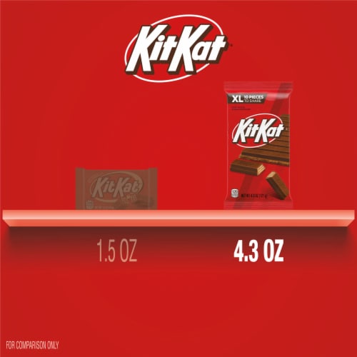 KIT KAT® Milk Chocolate Wafer XL Candy Bar Perspective: bottom