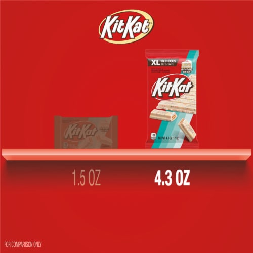 KIT KAT® Birthday Cake Flavored Wafer XL Candy Bar Perspective: bottom